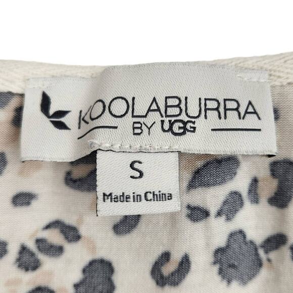 Koolaburra by UGG Sleep PJ Set Animal Print Cat Pajamas Size Small - Picture 3 of 7